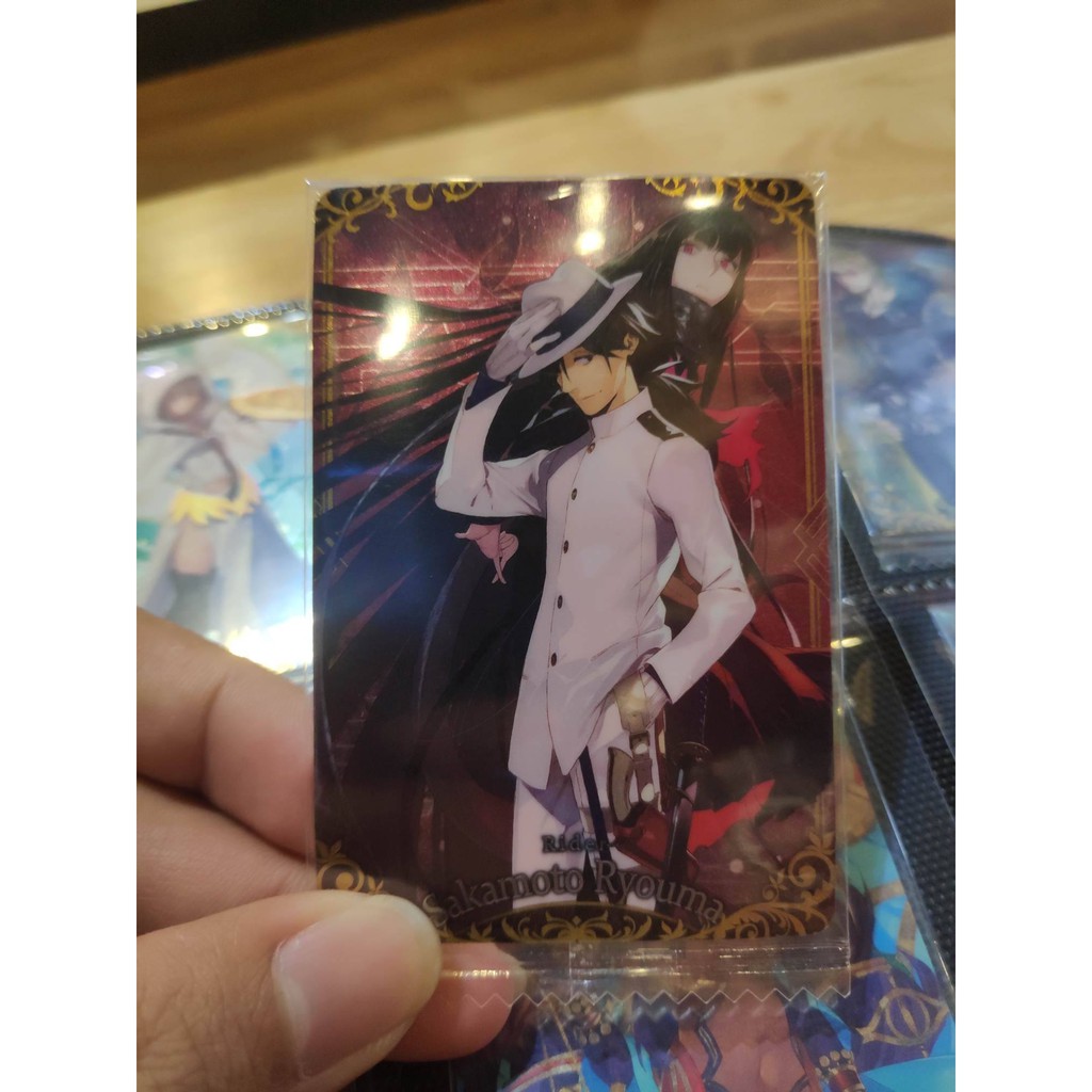 Thẻ bài sưu tầm bánh xốp Fate Grand Order FGO Sakamoto Ryoma R - Rare - Tặng bọc bài nhựa bảo quản