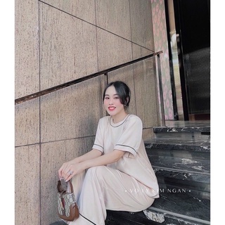 Sét bộ Bigsize tay viền chất đẹp (60-90kg) TH100