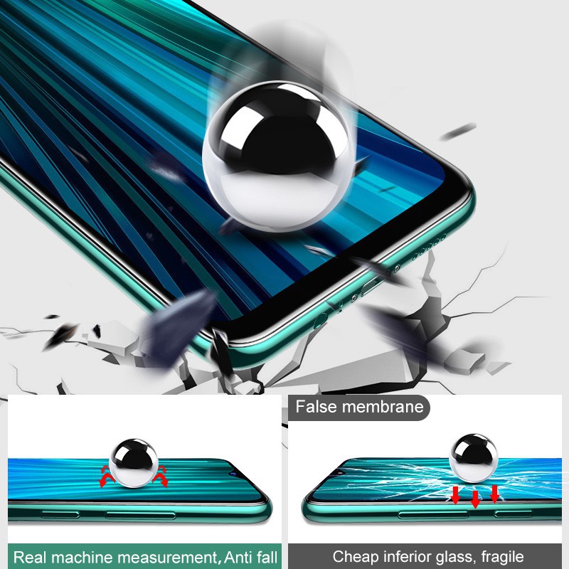 Kính cường lực toàn màn hình 20D 21mm cho Xiaomi Pocophone F1 9 9X 9T Pro Redmi NOTE 8 9i 4X 5 4A 5A 6 6A