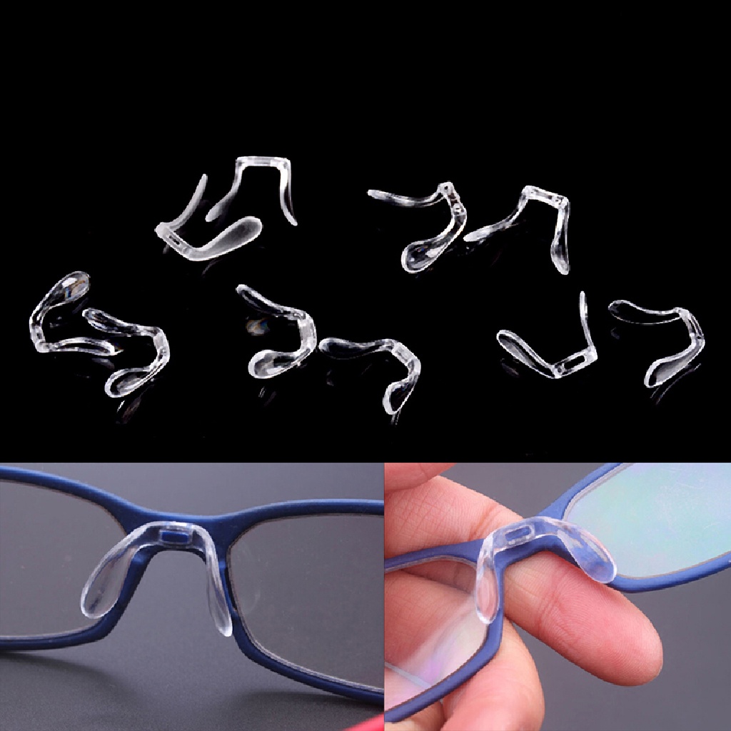 Set 2 Miếng Đệm Mũi Bằng Nhựa Pvc Chống Trượt Cho Mắt Kính