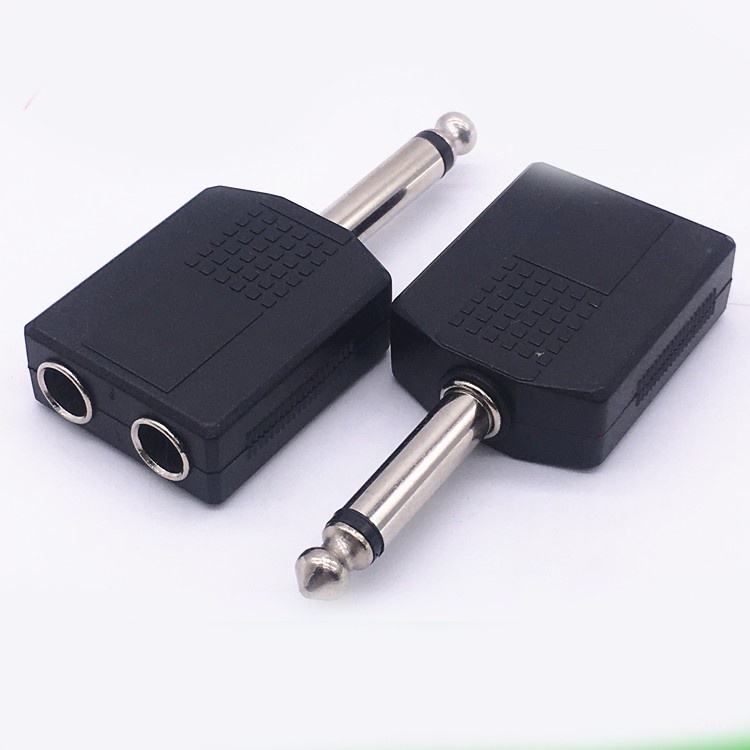 Jack cắm chia 2 mic 6.5mm