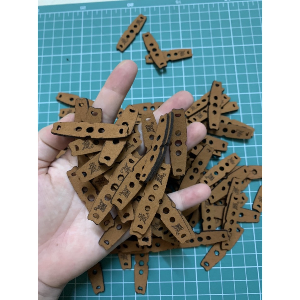 Combo 10 miếng Da chữ Tàu 3 Lỗ Bi 6-7-8 ( Da Ná Cao Su )