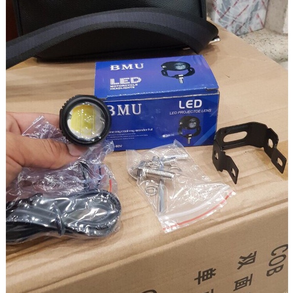 Đèn Trợ Sáng Mini Bi Cầu 2 Mầu Cos Vàng Pha Trắng ko nguồn
