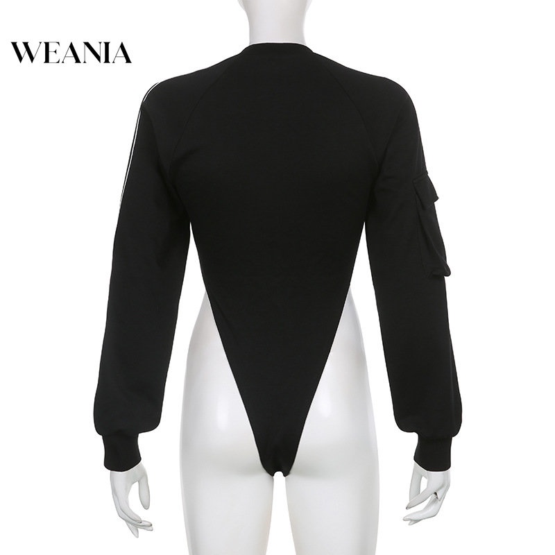 Bodysuit WEANIA tay dài có túi in họa tiết