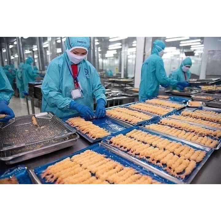 Tôm xù tempura hàng xuất hàn khay 10 con hàng to vip