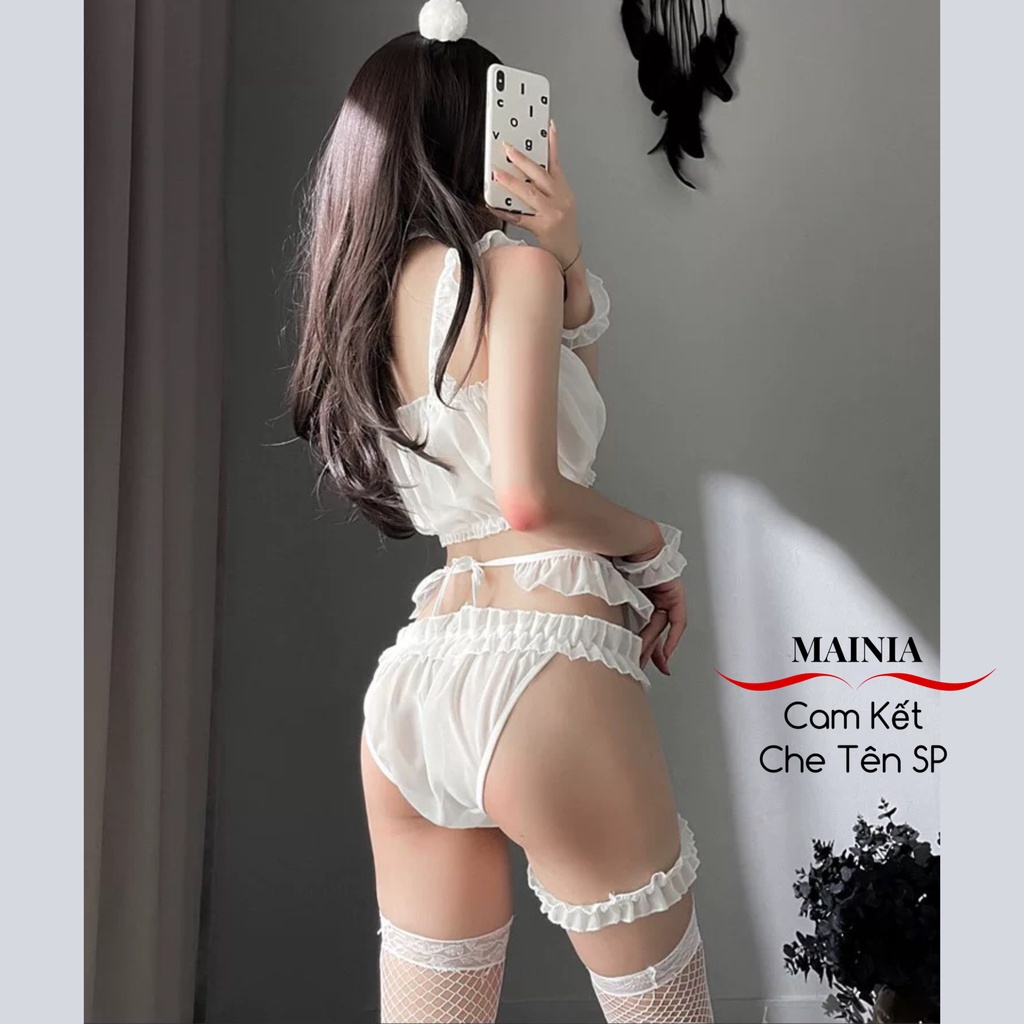 [Siêu Xinh] Bộ Cosplay Cô Mèo Hoang Gợi Cảm -  Chất Liệu Cao Cấp Kèm Vòng Cổ Chuông Mainia Shop