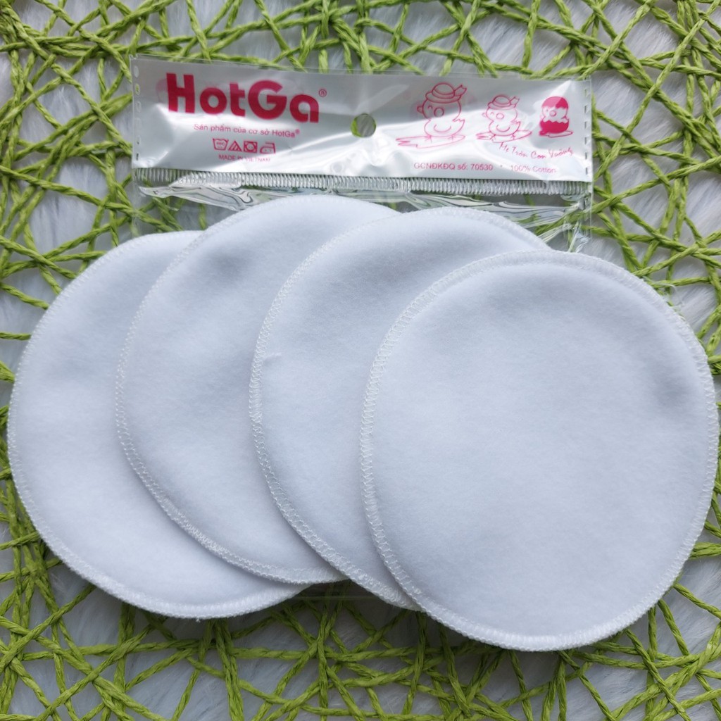 LÓT THẤM SỮA ⚡️FREESHIP⚡️ Túi 4 Miếng Lót Thấm Sữa Hotga Giặt Được Cho Mẹ Sau SInh