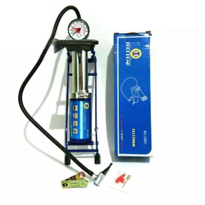 Bơm đạp chân 1 ống C-mart, bơm hơi đạp chân đa năng