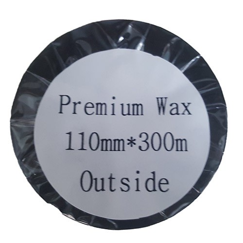 Mực in mã vạch Wax Premium 110x300m [In tem nhãn chất lượng cao , sắc nét]