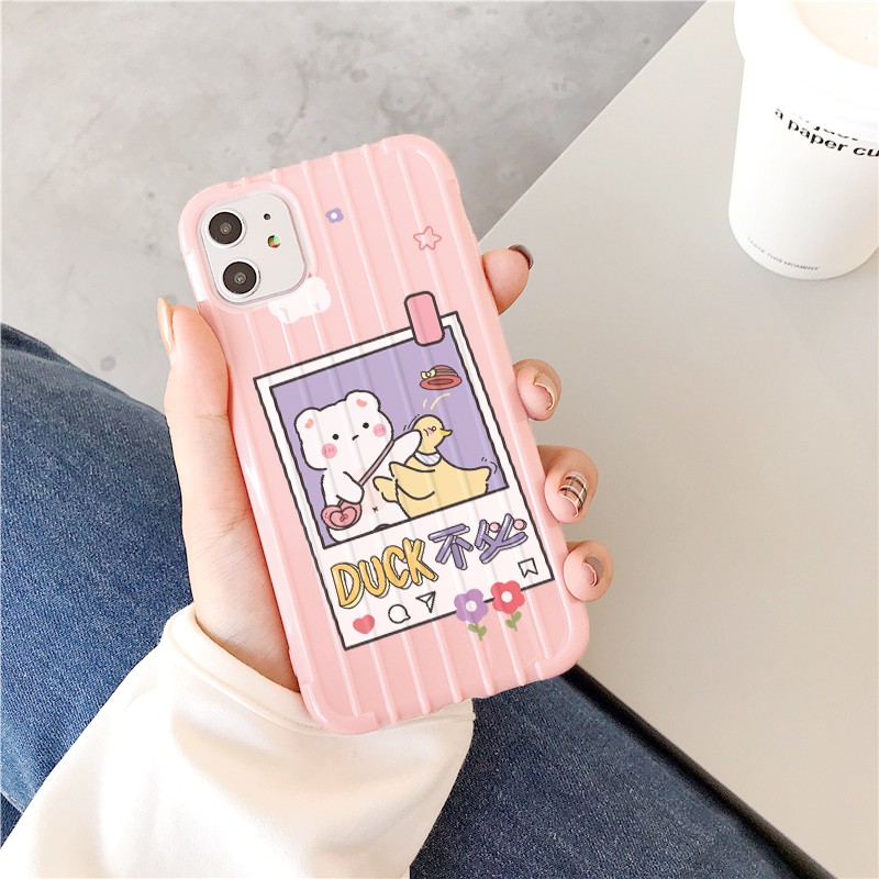 Ốp lưng iphone Tony & Duck sọc 3D chống va đập 5/5s/6/6plus/6s/6splus/7/7plus/8/8plus/x/xs/11/12/pro/max/plus/promax | BigBuy360 - bigbuy360.vn