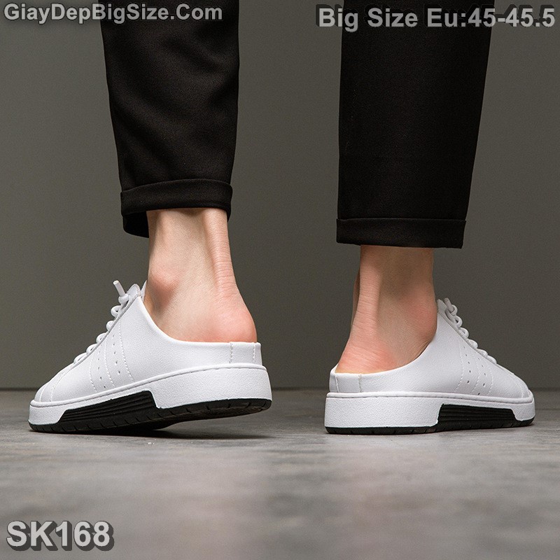 Giày Sneaker hở gót, giày thể thao big size cỡ lớn EU:45-45.5 cho nam chân to