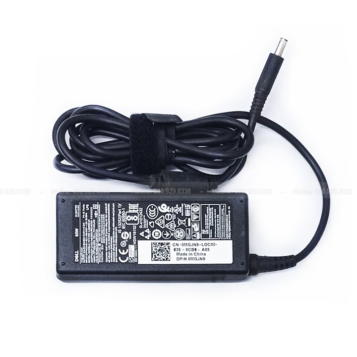 Cục Sạc Laptop Adapter DELL Zin chân kim tròn nhỏ 3mm - Bảo hành 12 tháng