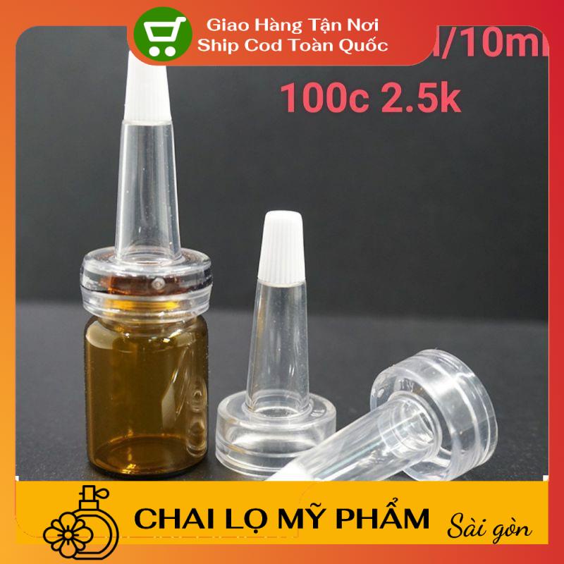 Lọ Chiết Serum ❤ SIÊU RẺ ❤ Lọ Chiết Tế Bào Gốc, Tinh Chất 5ml,10ml đựng serum bộ 3 nút , phụ kiện du lịch