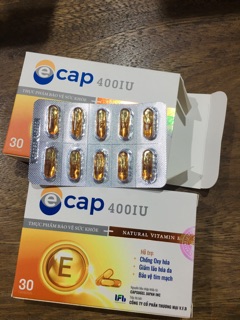 [Nhà thuốc] Viên uống vitamin E - ECAP 400iu