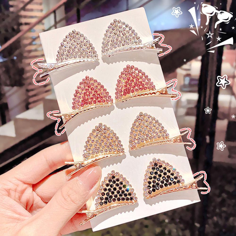 Kẹp Tóc Hình Tai Mèo Lấp Lánh Phong Cách Hàn Quốc Cho Nữ|Kẹp Tóc