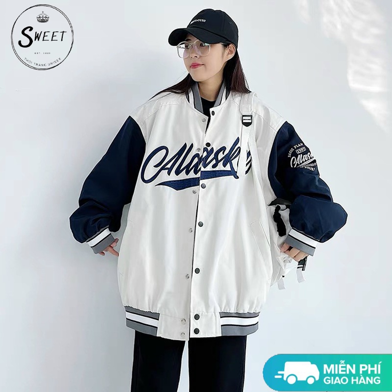 Áo khoác nam nữ Unisex AK05 ,áo khoác bomber form rộng, áo khoác gió 2 lớp dày dặn