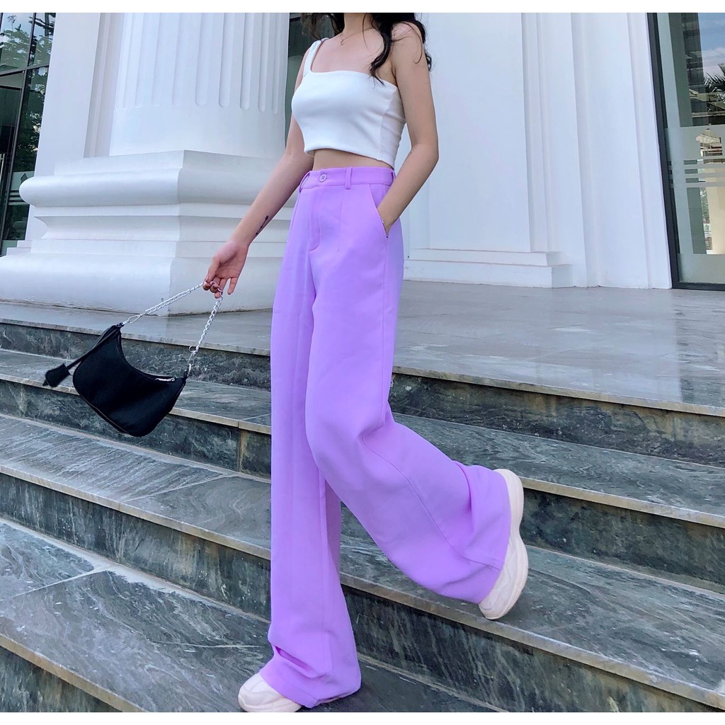 HEYBEE Quần dáng suông màu trơn HT283 | BigBuy360 - bigbuy360.vn