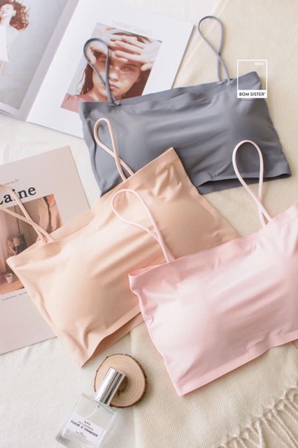 Áo Bra Su Hai dây mát mẻ - Áo lót Trơn Phối đồ cực sang
