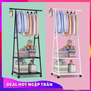 RẺ VÔ ĐỊCH🎁 GIÁ KỆ TREO QUẦN ÁO HÌNH CHỮ A INOX CÓ BÁNH XE