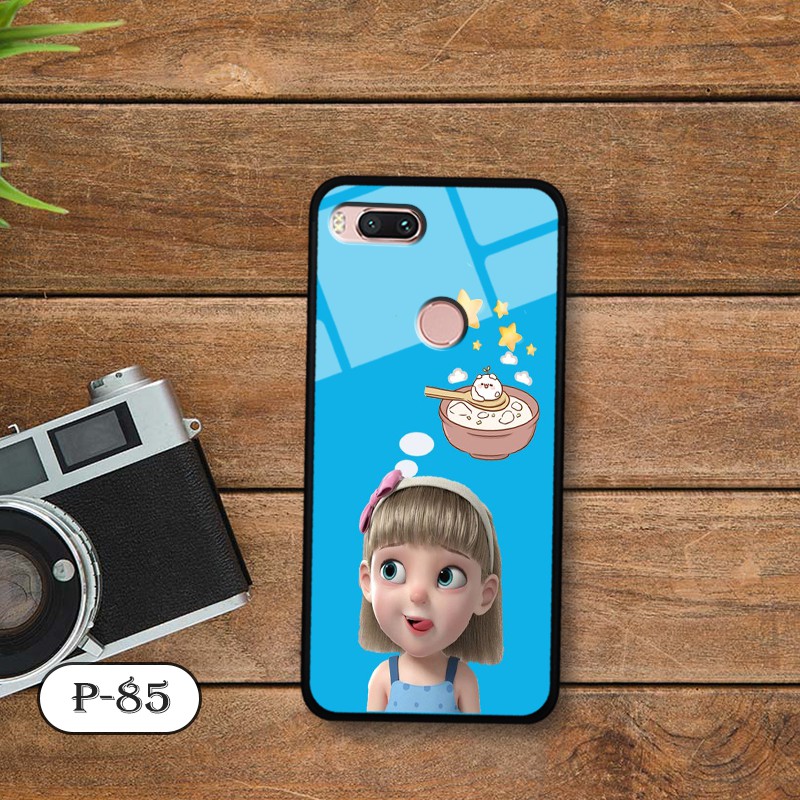 Ốp kính in hình cute Xiaomi Mi A1