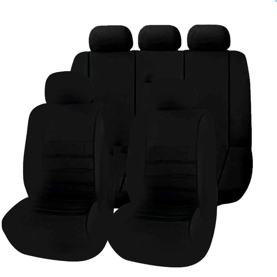 Set 9 Vỏ Bọc Ghế Xe Hơi Màu Đen Thông Dụng