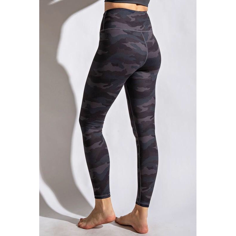 Quần legging yoga vnxk hoạ tiết camo