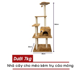 Ct00001 - cat tree – nhà cây cho mèo kèm trụ cào móng - hàng có sẵn – 1 đổi 1 lỗi kỹ thuật