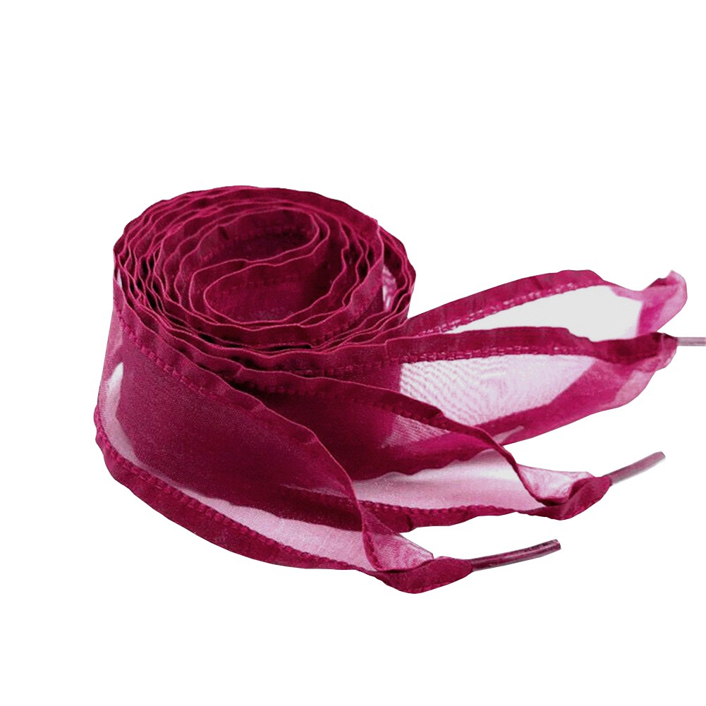 Dây Giày Vải Organza Chiffon Bản Rộng 4Cm Rộng 120Cm Gấp Lại Được Chất Lượng Cao