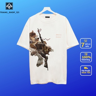 Phông Nam Nữ,Áo Hè In Chất Lượng Hình In CỰc Sắc Nét Cực Sang Chảnh MIKENCO Chất Cotton 100%