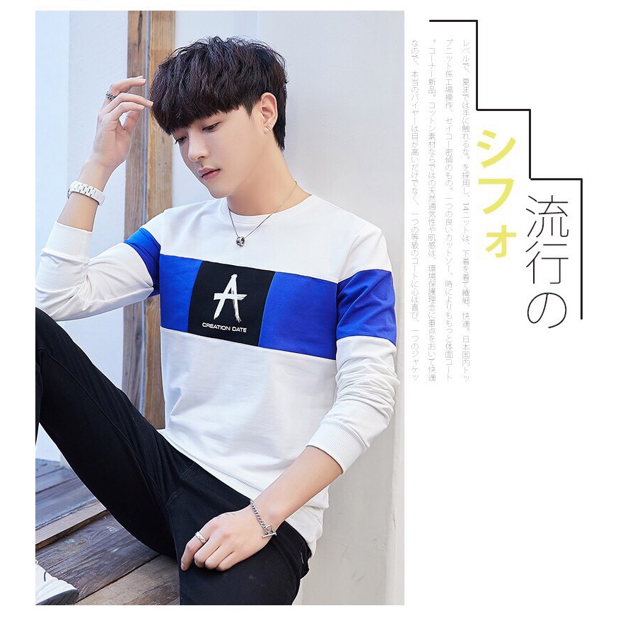 [NHẬP MÃ 'KORE007' HOÀN 10K XU] Áo Thun Tay Dài Omber Chữ A Năng Động | BigBuy360 - bigbuy360.vn