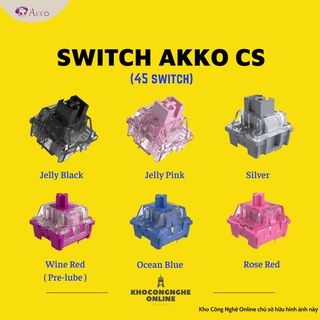 Switch lẻ thay nóng cho bàn phím cơ AKKO CS switch Jelly switch & TTC