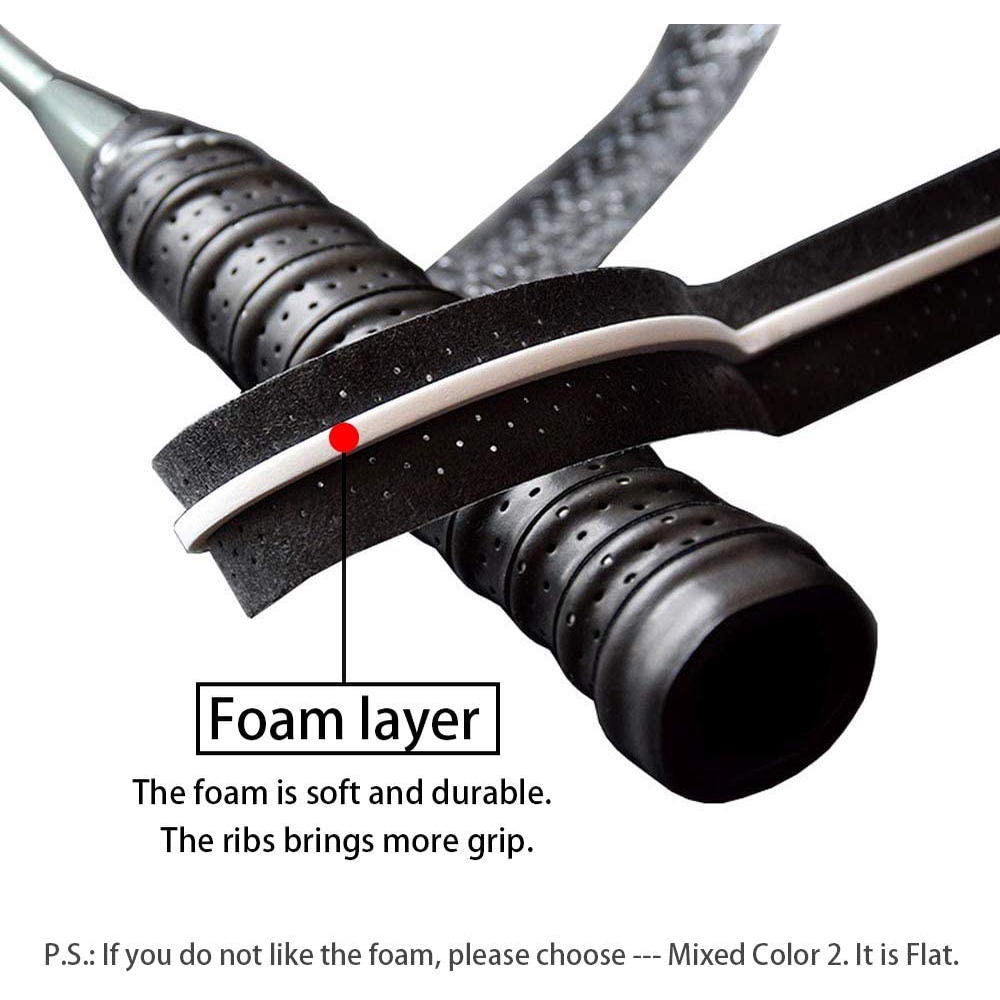 Cuộn Băng Quấn Tay Cầm Vợt Cầu Lông / Tennis Thấm Hút Mồ Hôi Chống Trượt