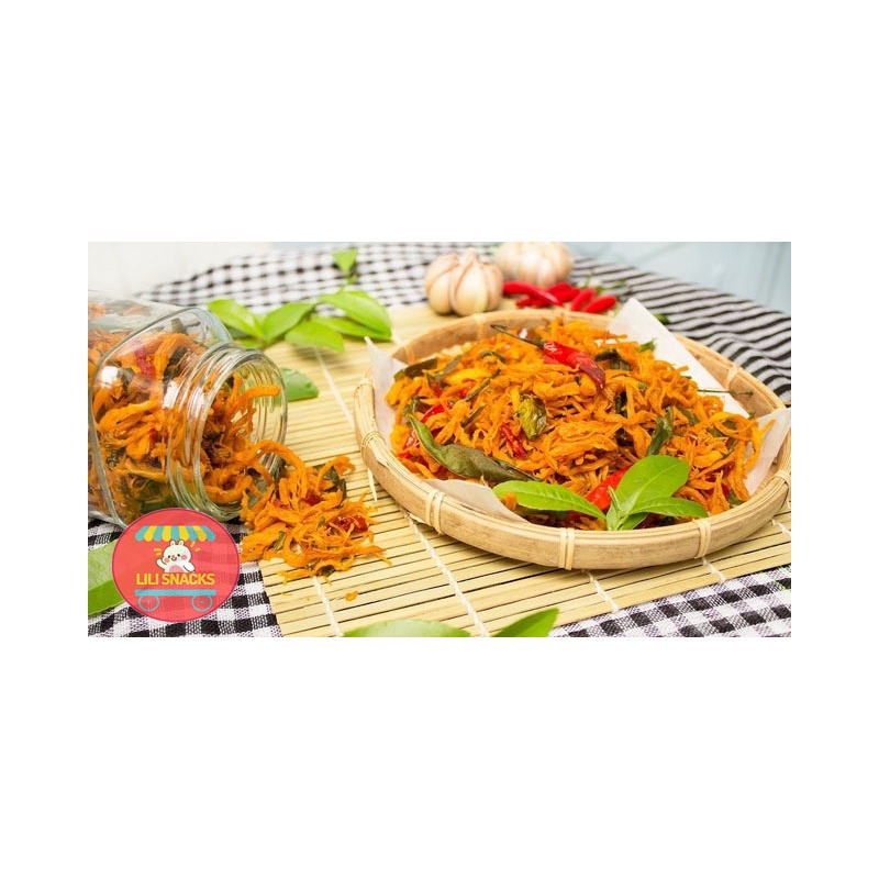 200g Khô gà lá chanh loại 1 [ Chuẩn ATVSTP ] dai ngon từng sợi | BigBuy360 - bigbuy360.vn