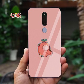 Ốp lưng OPPO F11 , F11 PRO , REALME X / K3 , R17 Pro kính cường lực hoạ tiết Chibi CUTE