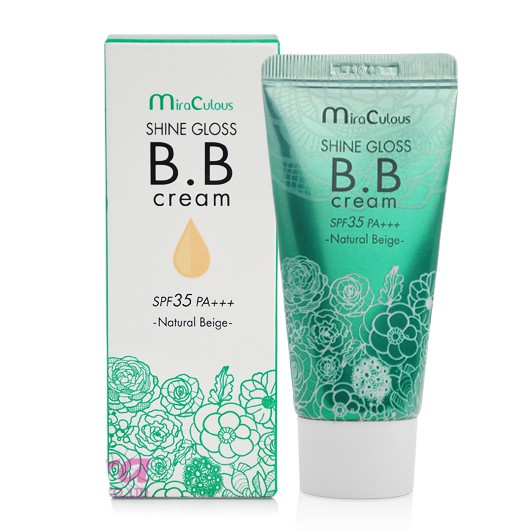 Kem BB trắng da kiểm soát dầu MiraCulous Shine Gloss Hàn Quốc 30ml - Hàng chính hãng