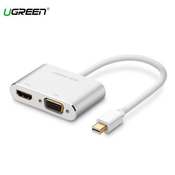 [Mã ELHACE giảm 4% đơn 300K] Cổng Chuyển Đổi Mini DisplayPort Sang HDMI + VGA Ugreen (20421)