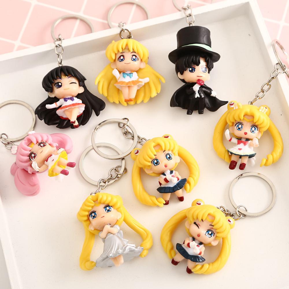 LANFY Sailor Moon Móc Khóa Hình Thủy Thủ Mặt Trăng Xinh Xắn