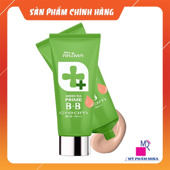 Kem Nền Trà Xanh Đa Năng Mira AROMA Prime green tea B.B cream Hàn Quốc C295P