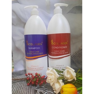 Dầu gội xả phụ hồi tóc hư tổn V76 Collagen Italy 2000ML