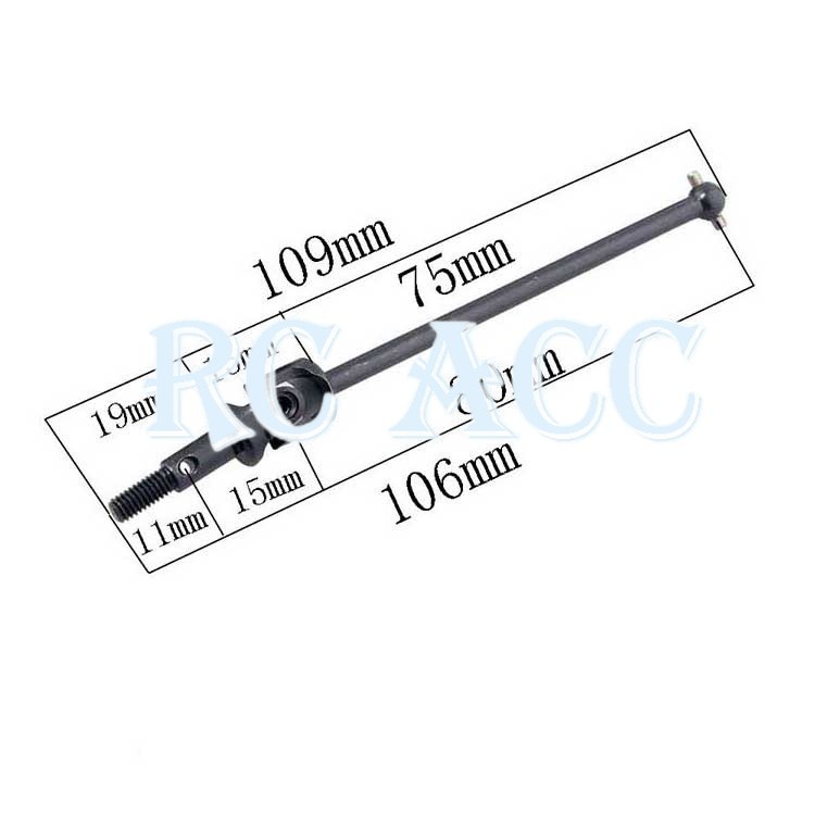 Xe Rc 106015 Trục Kim Loại Cho Xe Điều Khiển Từ Xa HSP 1:10 94105 94106 94107 94118