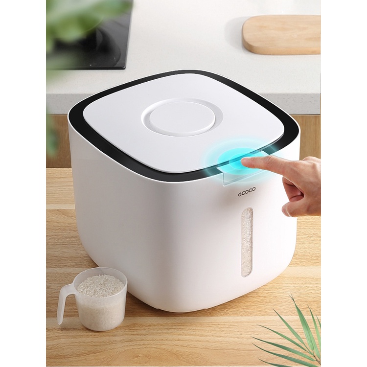 Hàng HOT Hộp Nhựa PP Đựng Gạo Cho Nhà Bếp Thùng Đựng Gạo - Chống Ẩm, Chống Mối Mọt - Loại 5L và 10L  thông minh cao cấp tặng kèm cốc đong gạo【Tennessee052】