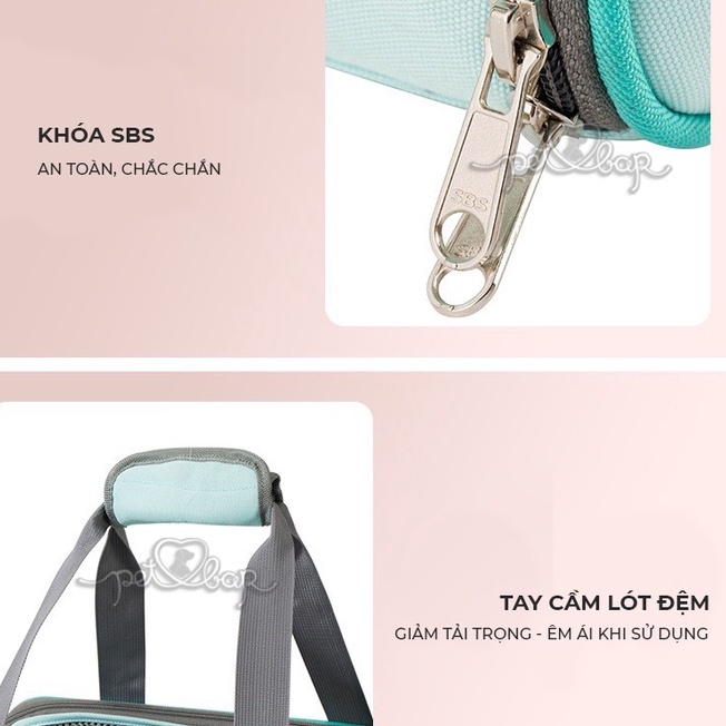 Túi vận chuyển chó mèo hàng thiết kế cao cấp vải dệt mật độ cao siêu bền nhiều màu sắc