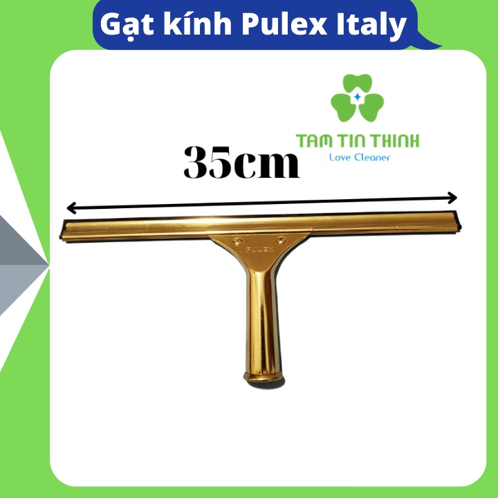 Cây lau kính cầm tay Pulex 35cm cao cấp màu vàng gold chuyên dụng vệ sinh kính mà mặt phẳng