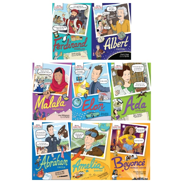 Sách - Bộ Dành Cho Bé Từ 06 - 12 Tuổi - Những Nhân Vật Truyền Cảm Hứng (Bộ 8 Cuốn)