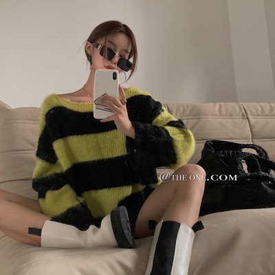 [Hàng order] Áo len kẻ ulzzang A282