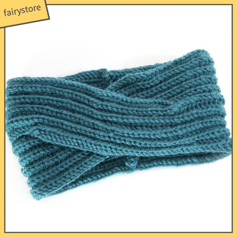 Băng Đô Dệt Kim Màu Trơn Thời Trang Giữ Ấm Cho Nữ