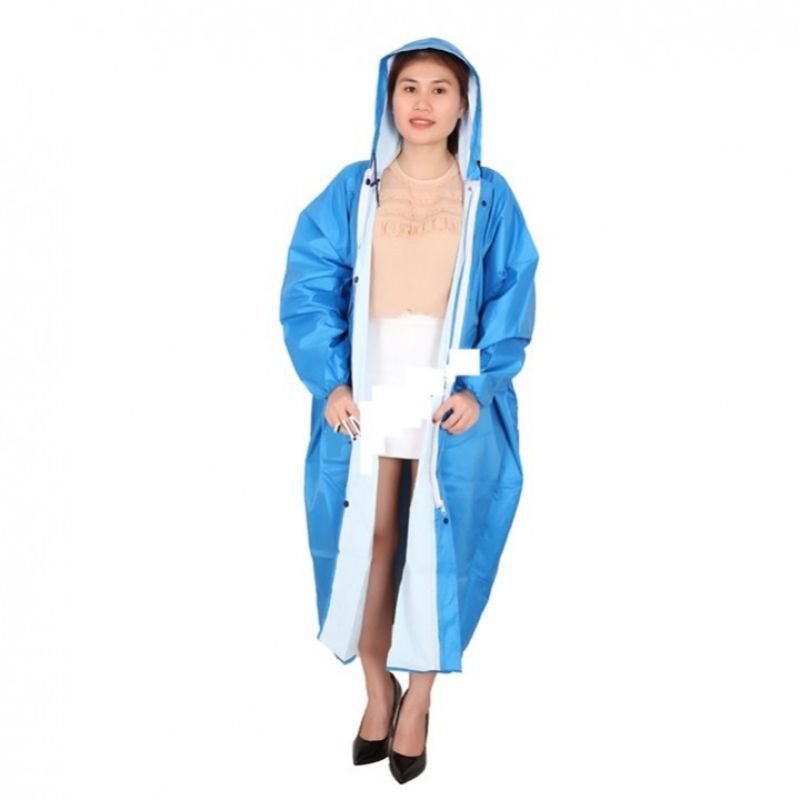 Áo mưa vải dù da cá, tổ ong có DÂY KÉO