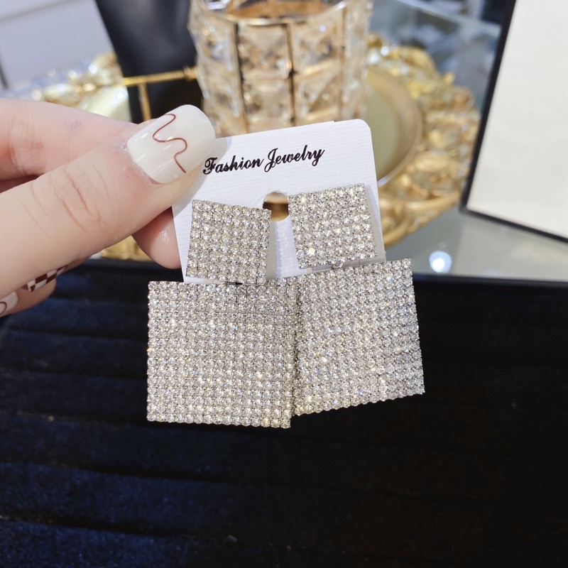 Bông tai đá đi tiệc cao cấp