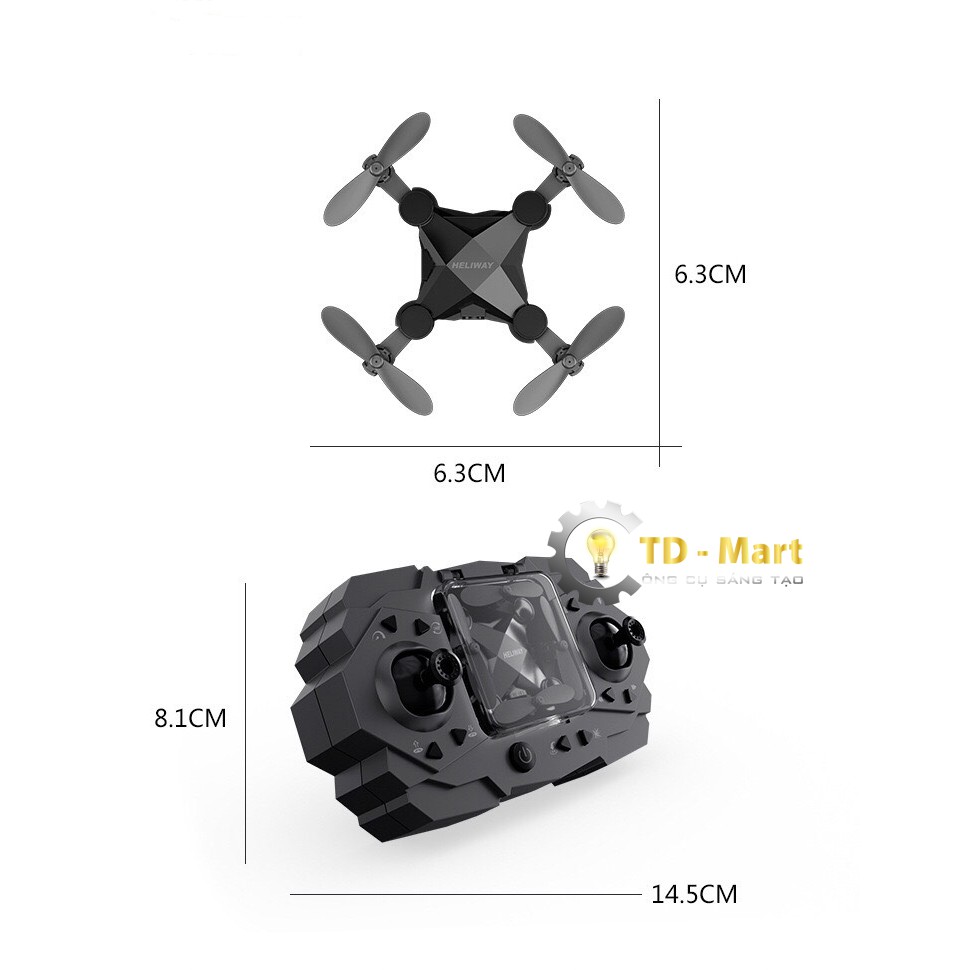 👉 ⚡️𝗕𝗛 𝟭𝟮 𝗧𝗛𝗔́𝗡𝗚⚡️ FlyCam Mini ⚡️ Nhựa ABS cao cấp - Dễ dàng điều khiển - Thời gian bay 10-20 phút 🎄