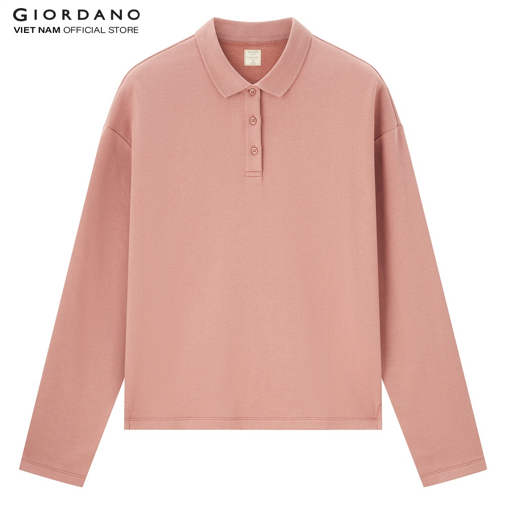 Áo Thun Có Cổ Dài Tay Nữ Polo Giordano 05312601